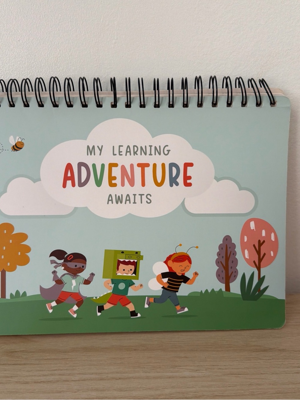 Kids Learning Adventure Spiral Activity Book - Blue